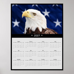 Affiche Calendrier mural 2027 Pygargue à tête blanche - Ra