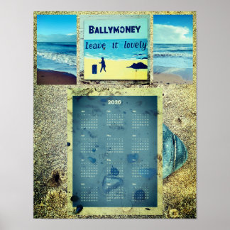 Affiche Calendrier mural de Ballymoney Beach 2026