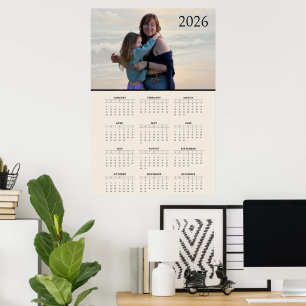 Affiche Calendrier personnalisé 2026 