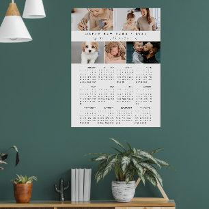 Affiche Calendrier personnalisé avec photos pour la nouvel
