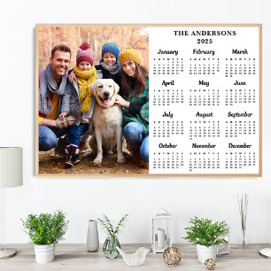 Affiche Calendrier personnalisé de l'année nouvelle 2026 a