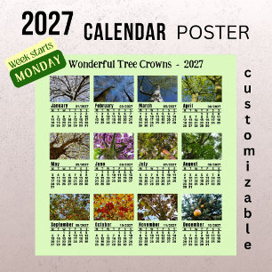Affiche Calendrier Photo de la Couronne des Arbres 2027 - 
