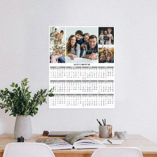 Affiche Calendrier photo personnalisé pour la famille 2025