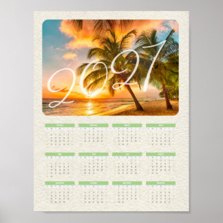 Affiche Calendrier photo sur une page pour 2027