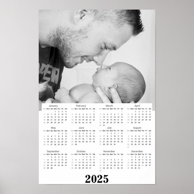 Affiche Calendrier Portrait 2025 (Devant)