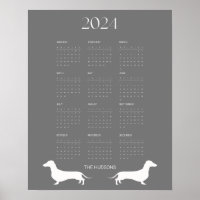 Calendrier Silhouette 2024 Dark Grey