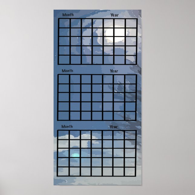 Affiche Calendrier Sunshine In Sky 3 Mois (Devant)