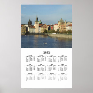 Affiche Calendrier une page Prague 2012