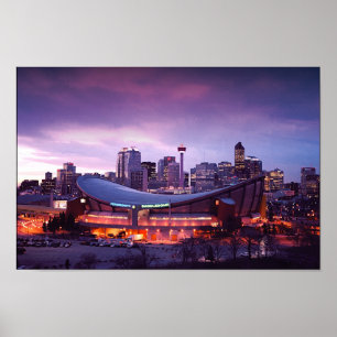 Affiche Calgary pendant le coucher du soleil