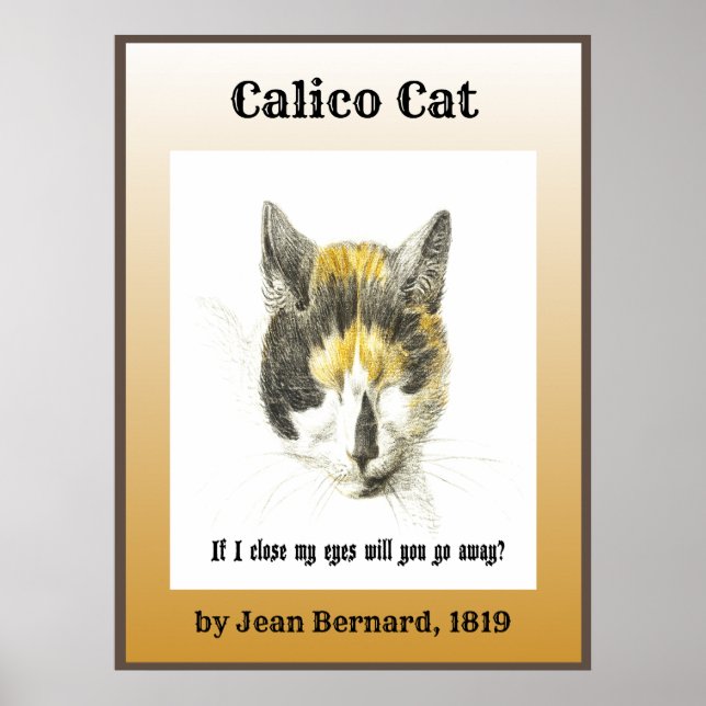 Affiche Calico Cat 1819 (Devant)