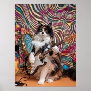 Affiche Calico Cat Rocker