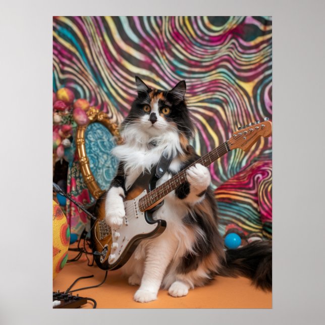 Affiche Calico Cat Rocker (Devant)