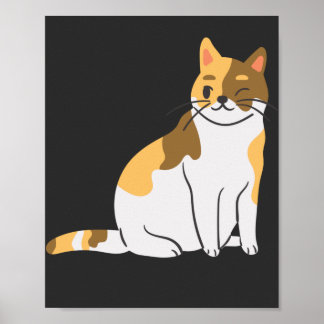 Affiche Calico Essential, Portrait Calico, Cute Calico Cat