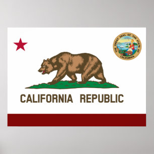 Affiche California flag