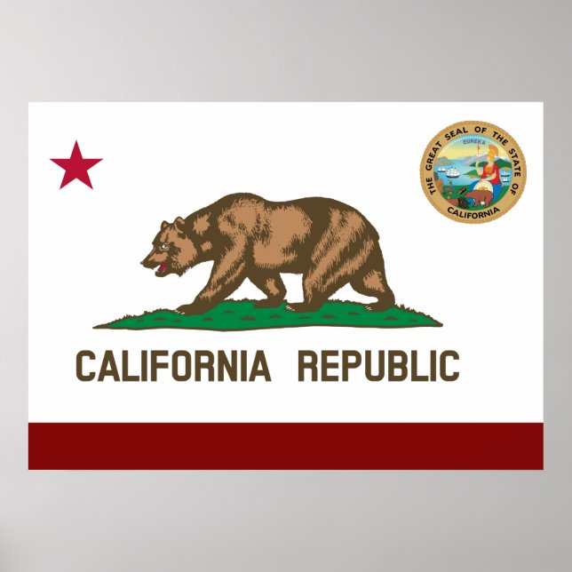 Affiche California flag (Devant)