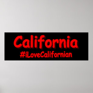 Affiche "California" Joli Design. Acheter maintenant
