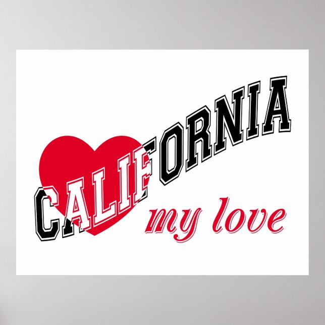 Affiche California my love (Devant)