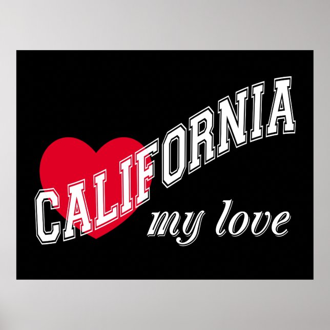 Affiche California my love (Devant)