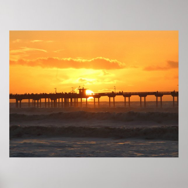 Affiche California Pair au coucher du soleil (Devant)