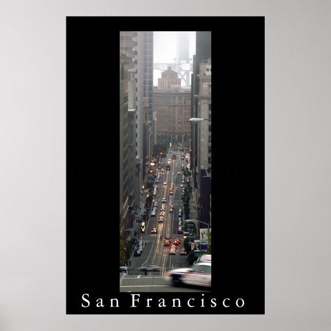 Affiche California Street, San Francisco (Devant)