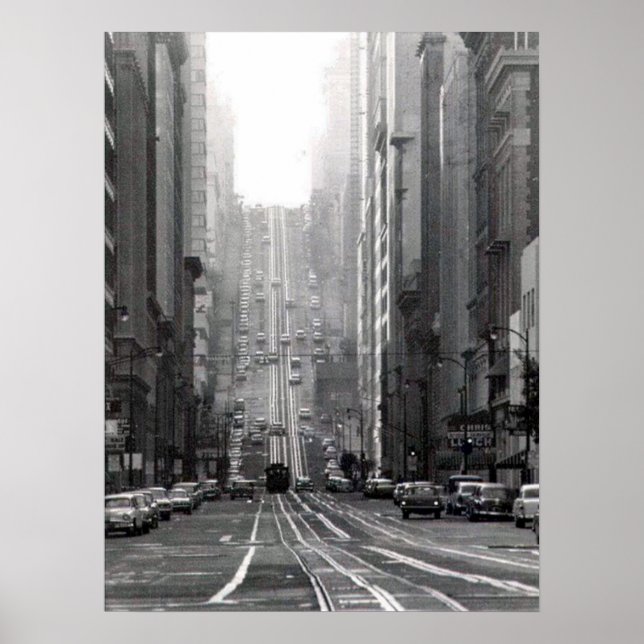 Affiche California Street San Francisco Circa 1964 (Devant)