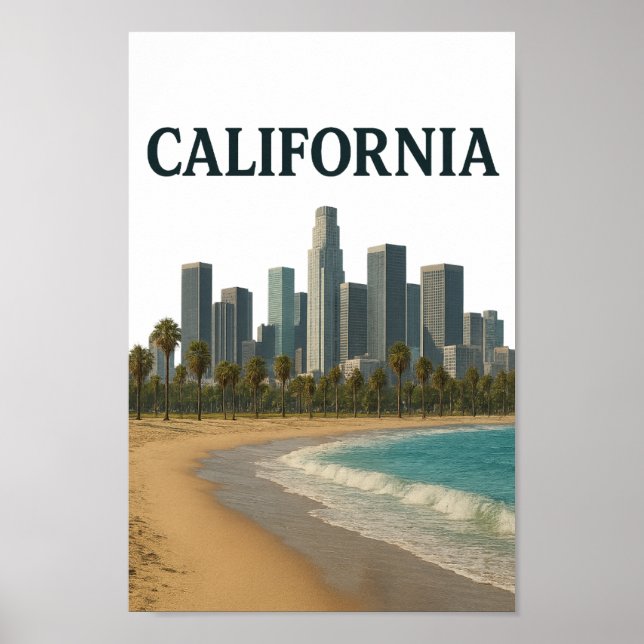 Affiche CALIFORNIA Wall Art (Devant)