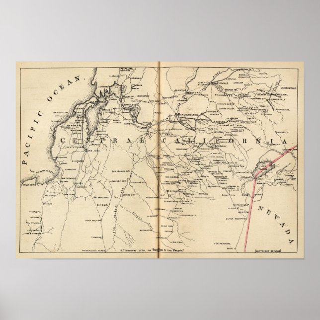 Affiche Californie centrale (Devant)