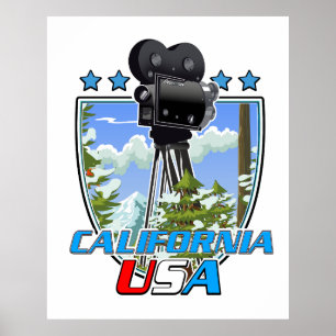 Affiche Californie États-Unis