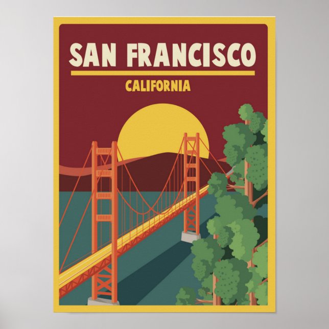Affiche Californie | San Francisco (Devant)