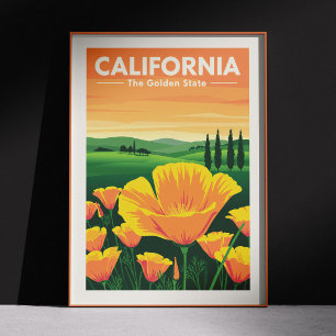 Affiche Californie vintage