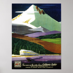 Affiche Californie Zephyr