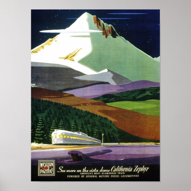 Affiche Californie Zephyr (Devant)