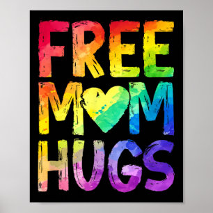 Affiche Câlins Gratuits De Maman Fierté Lgbt Lgbtq Lesbien
