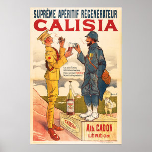 Affiche CALISIE Apéritif Français Régénateur Liqueur Boiss