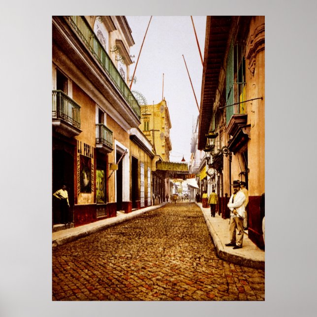 Affiche Calle de Habana Havana Cuba (Devant)