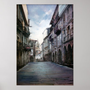 Affiche Calle del Villar (Saint Jacques de Compostelle)