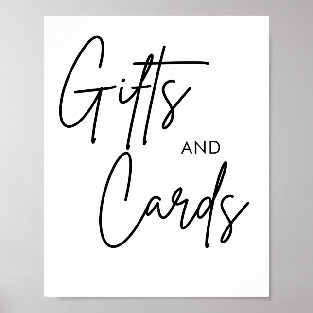 Affiche Calligraphie imprimable Cartes de mariage et cadea (Devant)