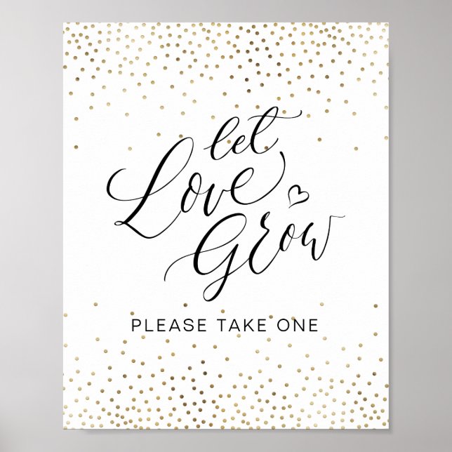 Affiche Calligraphie "Laissez l'amour grandir" N'hésitez p (Devant)