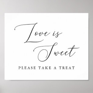 Affiche Calligraphie L'Amour Est Doux Prendre Un Signe De 