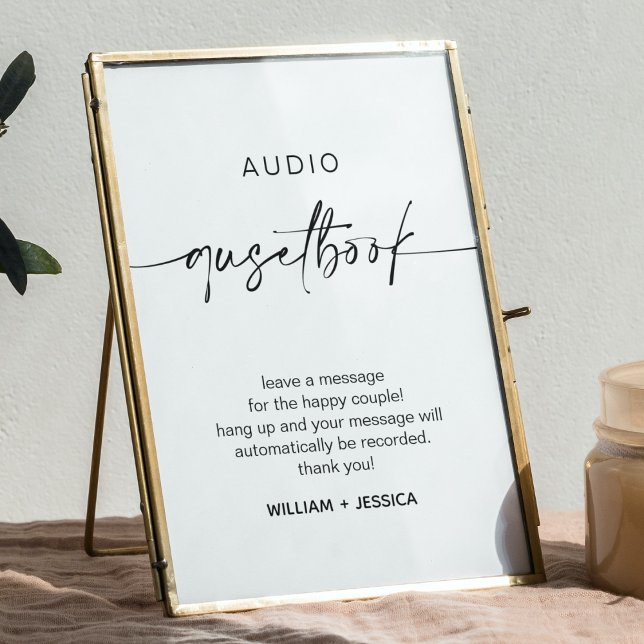 Affiche Calligraphie Mariage Téléphone Guides (Créateur téléchargé)