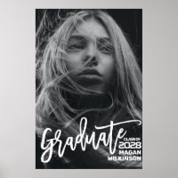 Calligraphie moderne Minimale pleine photo Graduat