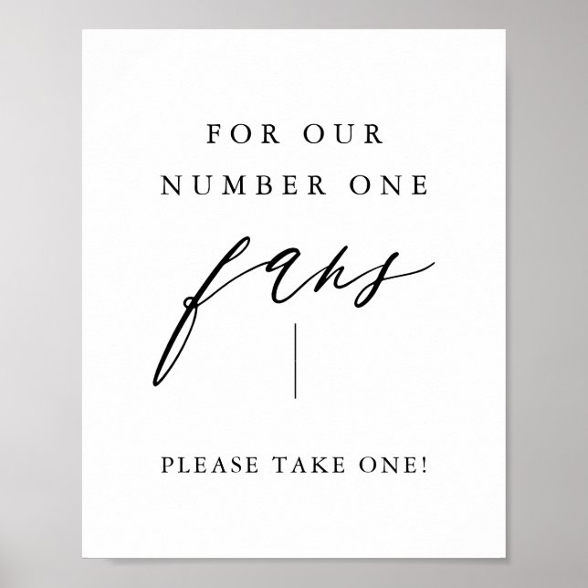 Affiche Calligraphie Prenez un éventail Signe d'éventail d (Devant)