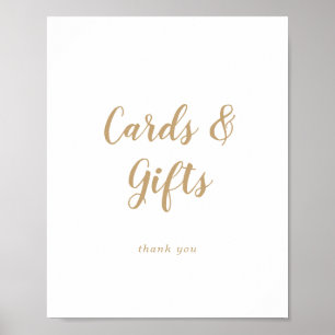 Affiche Calligraphie simple Cartes de mariage et cadeaux d