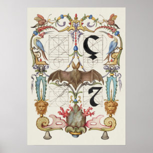 Affiche Calligraphie vintage