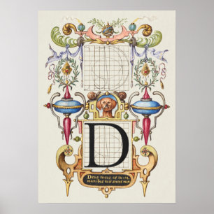 Affiche Calligraphie vintage