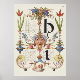 Affiche Calligraphie vintage