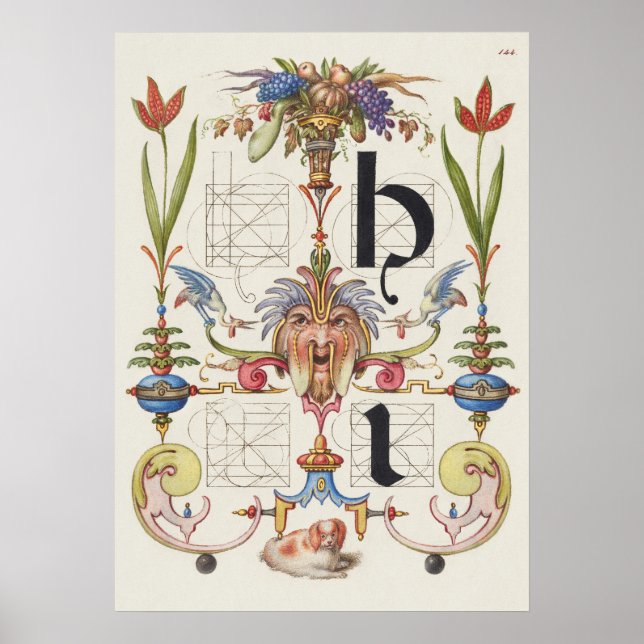 Affiche Calligraphie vintage (Devant)