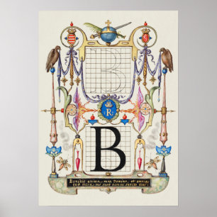 Affiche Calligraphie vintage