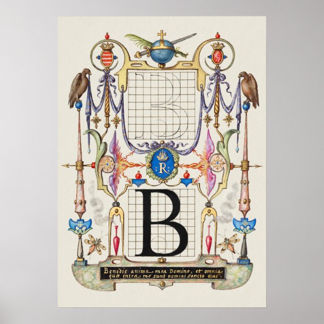 Affiche Calligraphie vintage (Devant)