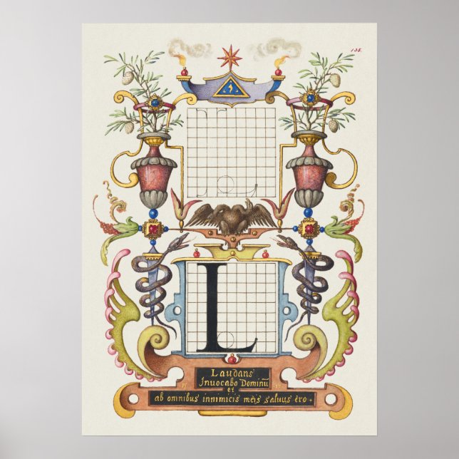 Affiche Calligraphie vintage (Devant)